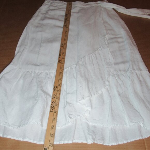 Tommy Bahama Linen Blend Faux Wrap Skirt | Size XXS (fits like a Small) - Picture 3 of 8